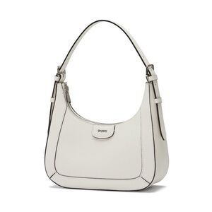 ORYANY Bahia 2 White Leather Shoulder Bag Crossbody Hobo Baguette Purse New